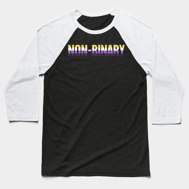 Non-Binary Pride Flag | Gender Identity Genderqueer Baseball T-Shirt by MeatMan